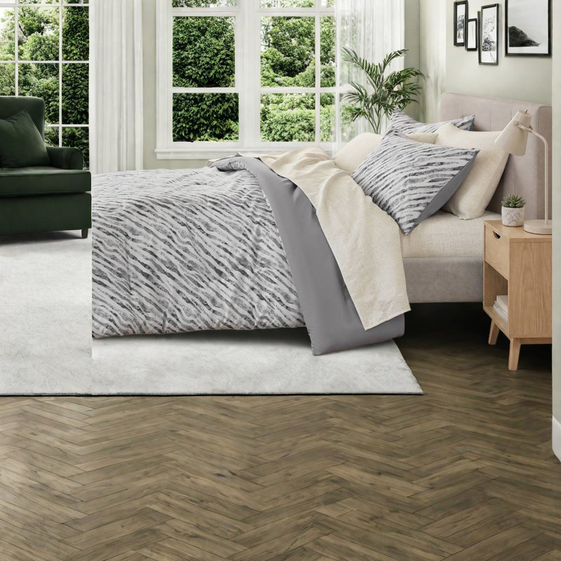 Striped and Abstract Comforter Set