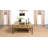 Semaj 4-drawer Square Glass Top Coffee Table Honey Brown