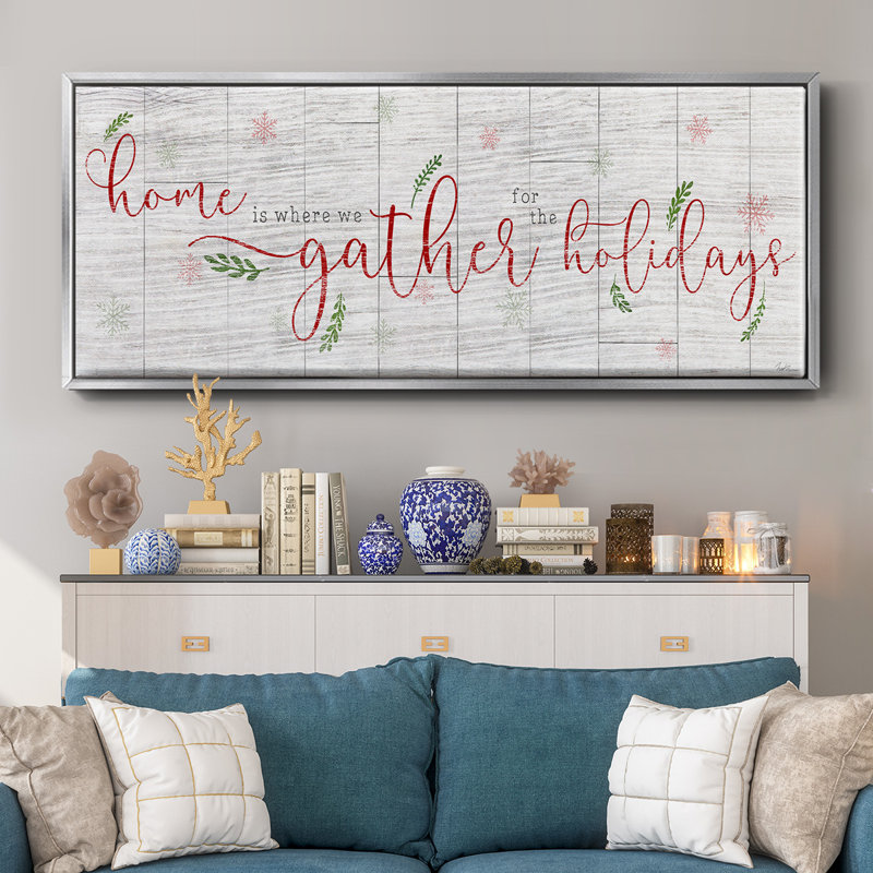 Holidays Gather- Framed Canvas