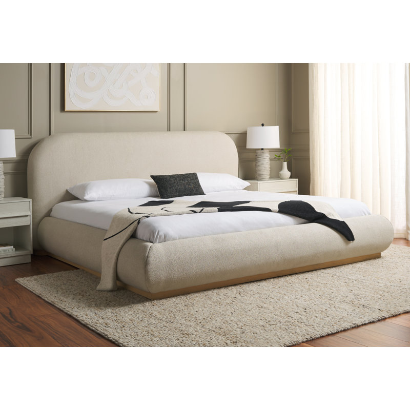 Jennabryanna Boucle Bed, Queen, Ivory