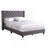 Elegant Gray Full Upholstered Bed