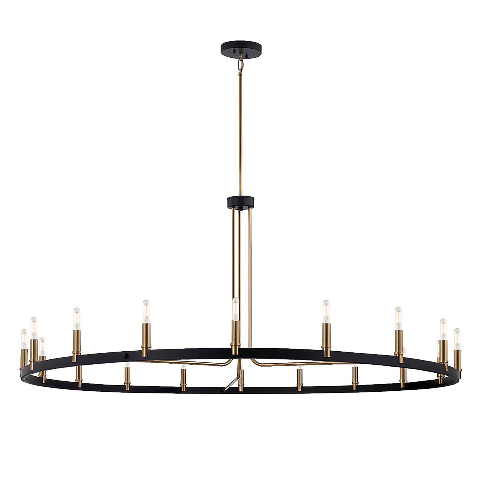 Webber 18-Light Chandelier, 18.5" H x 60" W x 60" D