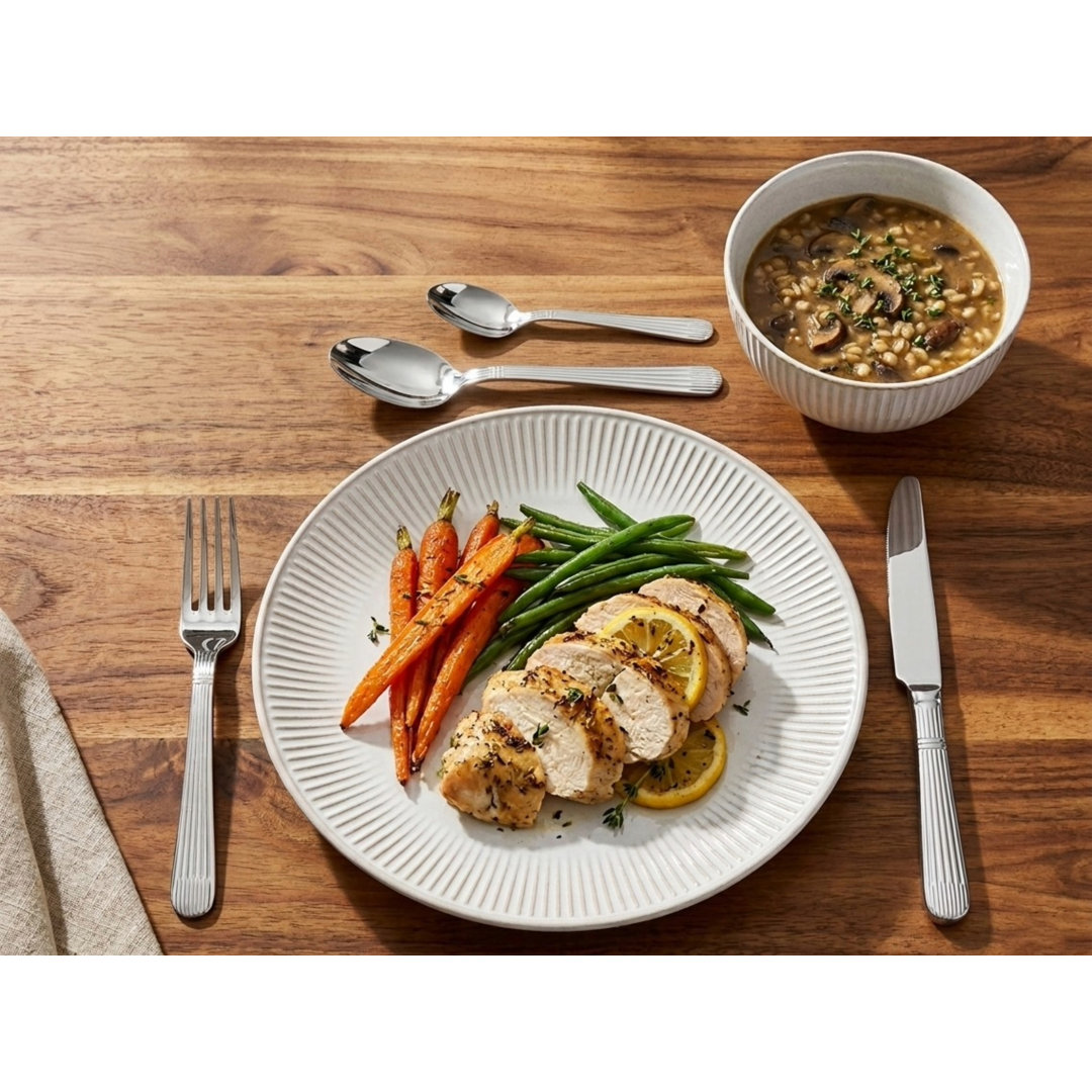 Cutlery Sets Stainless Steel 18/8 Catering Papyrus 4pc Set