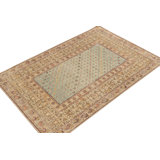Distressed Homage Wool Floral Area Rug