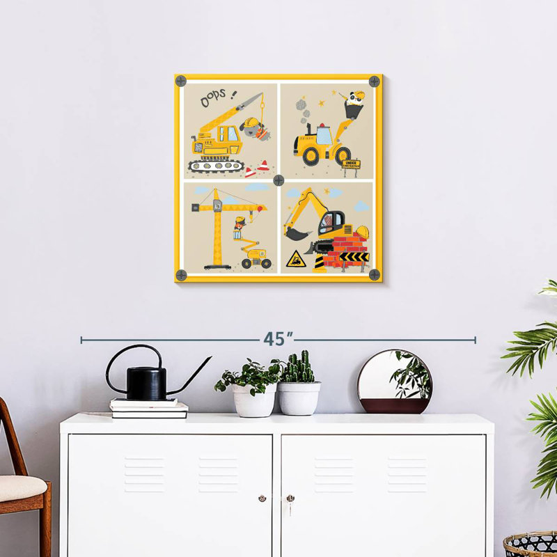 Set 4 Cons, 24" H x 24" W