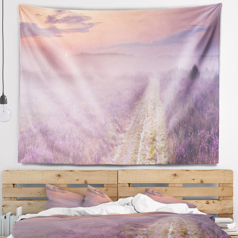 Tapisserie heather paysage through, H 78 po x l 92 po