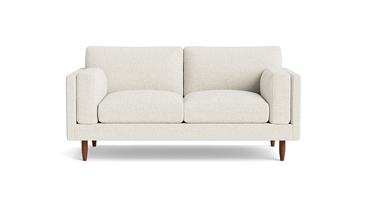 Skinny Fat Loveseat (70"), Performance Velvet - Denim, 70" W