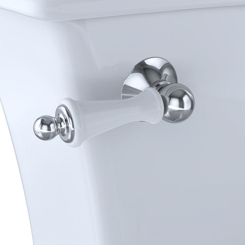 TOTO® Eco Clayton® Two-Piece Elongated 1.28 GPF Universal Height Toilet, Cotton White, Cotton