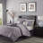 Biloxi Purple Geometric Jaquard 7-Piece King Comforter Set-676537276-708156204