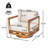Sundale Outdoor Acacia Wood 360° Swivel Lounge Chair-135669144