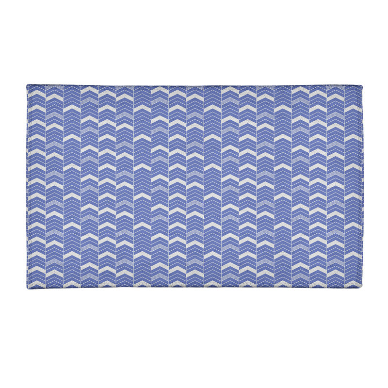 Tapis de zone mauve à chevrons, Rectangle 2 pi x 3 pi