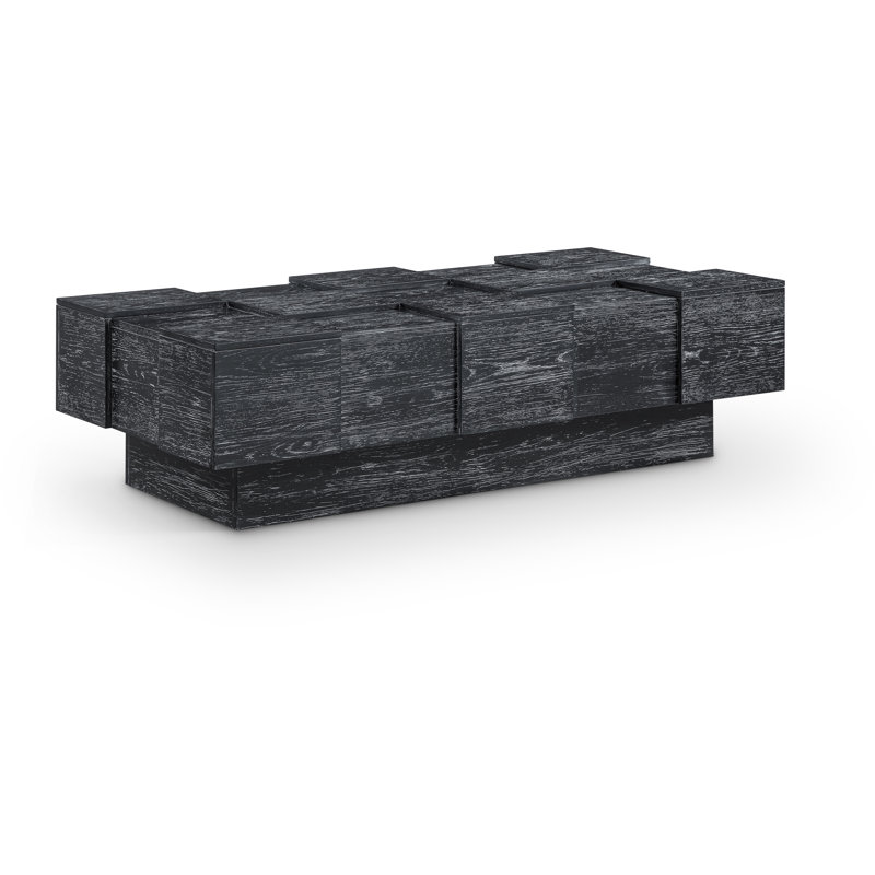 Anzio Oak Veneer Coffee Table, Black