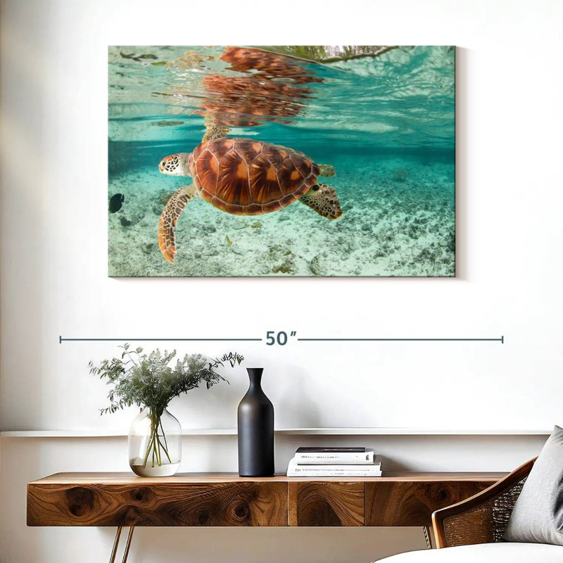 Brampt Bora Bora Sea Turtle, 26" H x 39" W