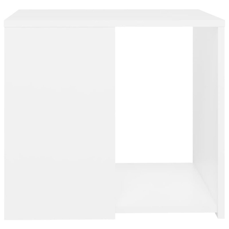 Gobnait Side Table, White, White