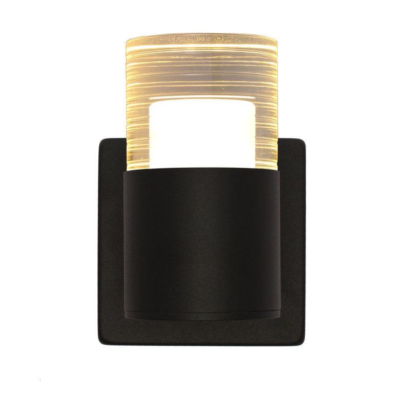 Meansville Glass LED Armed Sconce