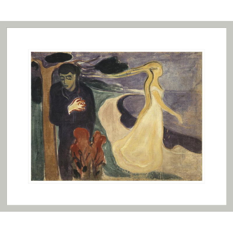 «Séparation» par Edvard Munch - impression giclée sur cadre, 17.75" H x 21.68" W