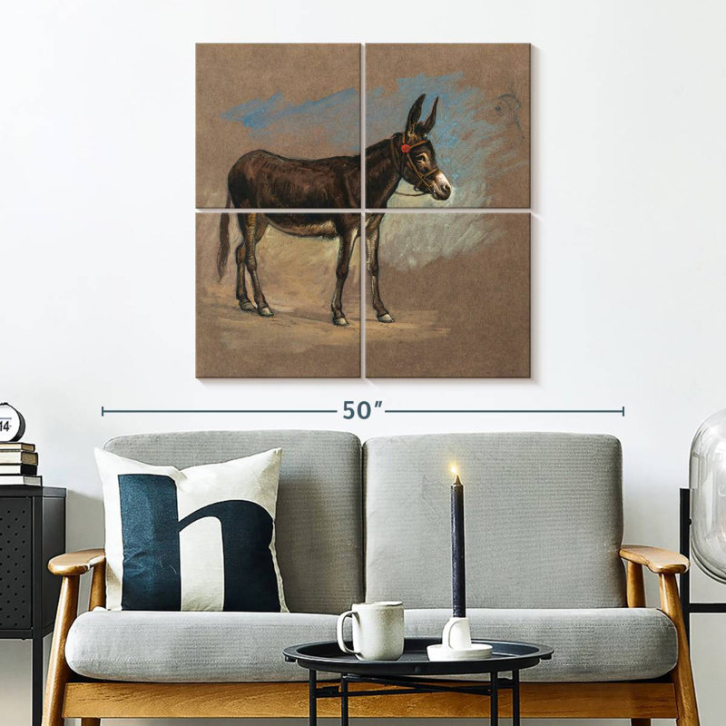 Brampt Study. A Mule, 32" H x 32" W