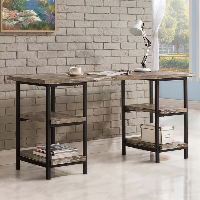 Salvaged Cabin And 4-Shelf Writing Desk