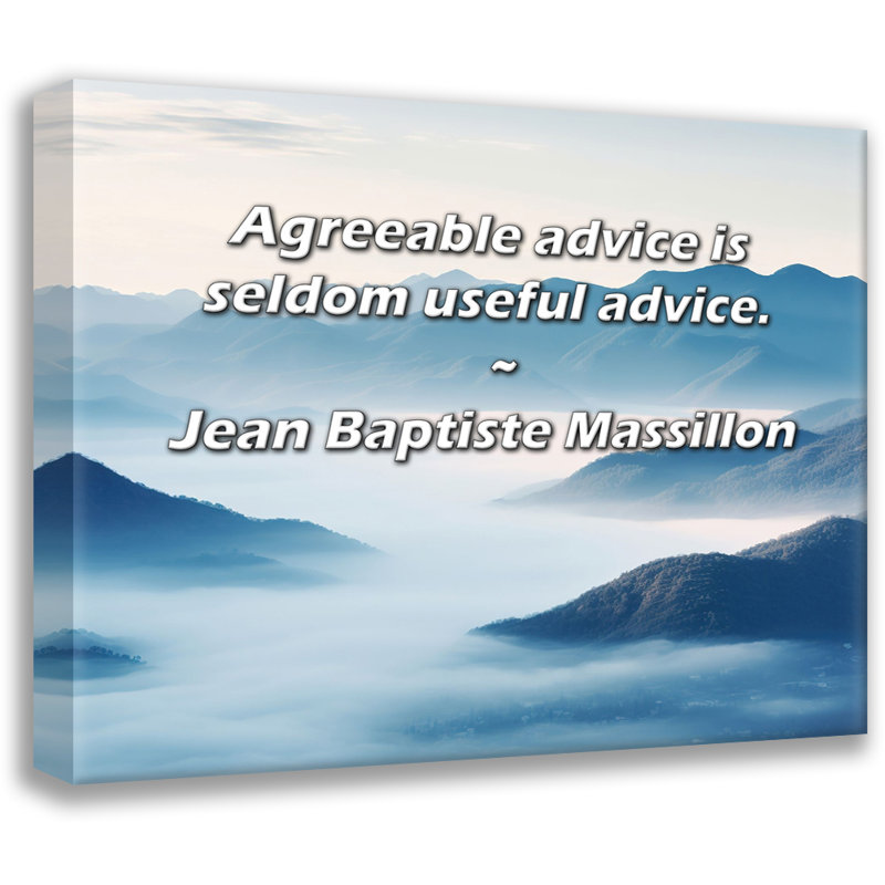 Toile tendue Astoria Grand Gallery par Jean Baptiste Massillon: «Les conseils agréables sont rarement utiles