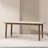 6 - Person White Rectangular Solid Wood Sintered Stone Tabletop Dining Table Set-110529527