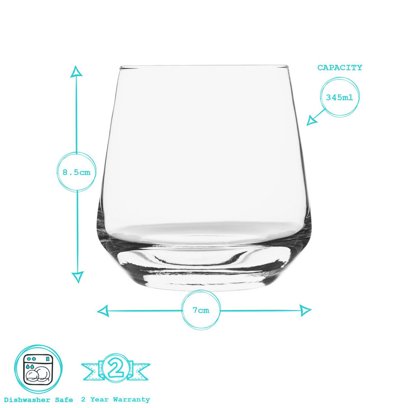 Argon Tableware - Tallo Whisky Glasses - 345ml, 6