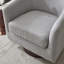 Upholstered Swivel Armchair-487583251
