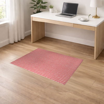Tapis de bureau léger à chevrons