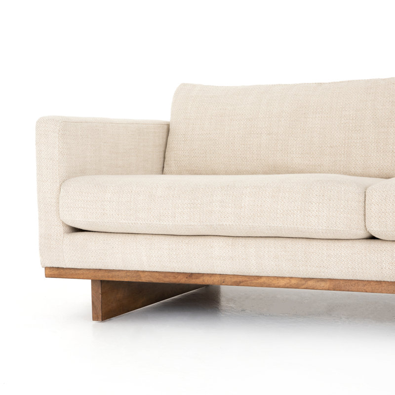 Everly Chaise Sectional, Right Hand Facing, 32" H x 125" W x 70" D, Irving Taupe Polyester Blend