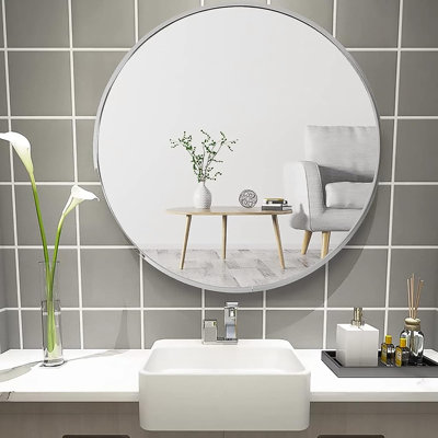 Aluminium Round Mirror