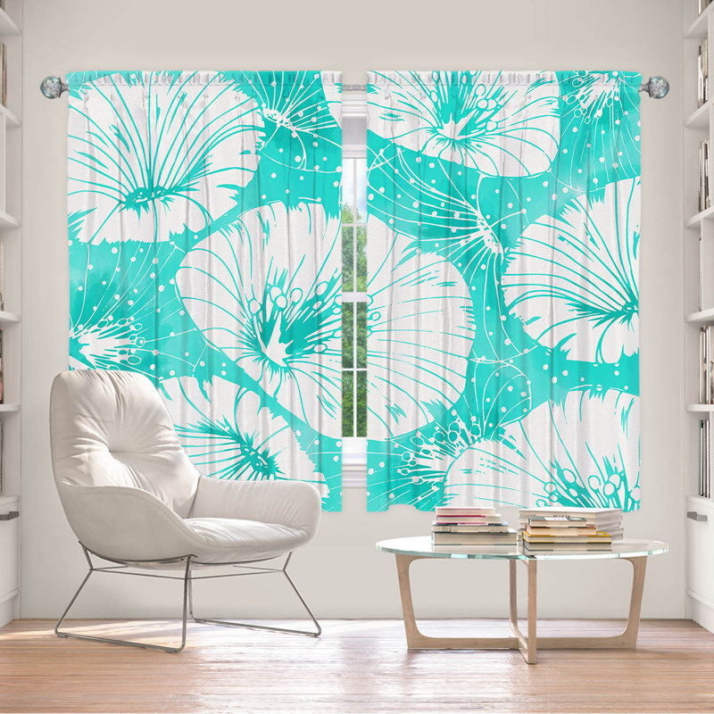 Ensemble de rideaux en polyester 2 pièces Alson, L 40 po x L 61 po