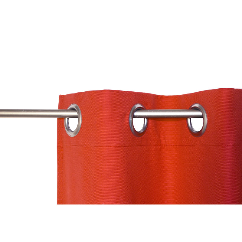 Eisenhauer Cotton Room Darkening Curtain Single Panel, Red, 130cm Width x 260cm Drop