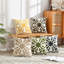 Housse et insert de coussin géométrique à broderie patchwork-101175012