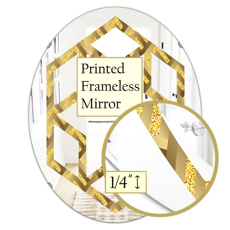 Miroir mural Hexagon Star, H 31,5 po x l 23,7 po