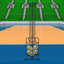 Volleyball Training Net Volleyball Setter Trainer Net Height Adjustable With Ball Collection Bag And Wheels