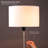 Kelisia 55" Drum Shade Standing Lamp LED Floor Lamp. Pull Chain Switch, E26 Socket, Modern Minimalist Design, Simple Floor Lamp for Living Room, Bedroom, Office,-47706910