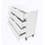 Commode blanche 8 tiroirs, commode haute minimaliste pour le salon de la chambre à coucher
