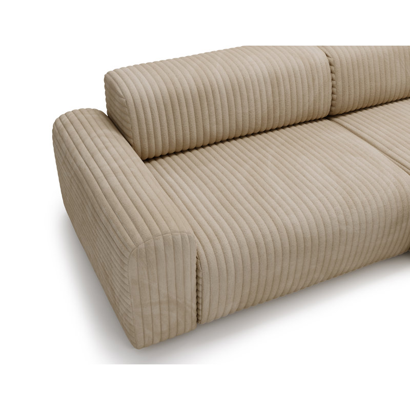 Tashari 3 Seater Corner Sofa, Left Hand Facing, Beige