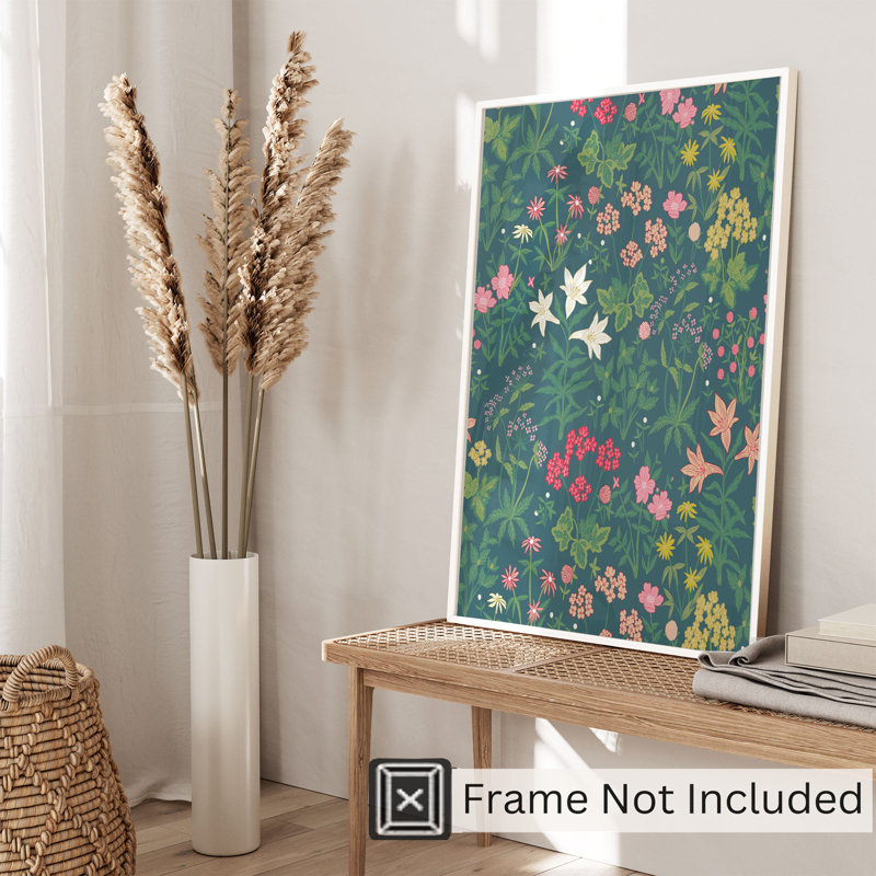 «Botanical William Morris Style», reproduction d'art classique sans cadre
