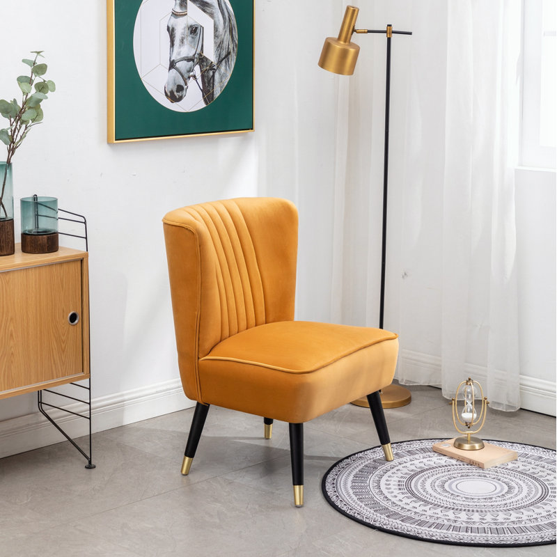 Chaise d'appoint contemporaine tapissée