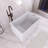 43 In. X 28 In. Acrylic Freestanding Soaking Bathtub with Seat