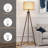 Jio 63'' Tripod Floor Lamp with Remote Control and LED Bulb Included