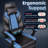 Adjustable Reclining Gaming Chair, Ergonomic Faux Leather Swiveling PC & Racing Computer Chair with Footrest and Lumbar Support-537642613