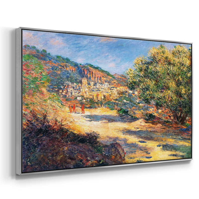 The Road To Monte Carlo, 1883, reproduction d'art sur toile, H 27 po x l 41 po x P 2 po, Argent
