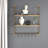 Farnham 2 Piece Metal Tiered Shelf-541347277