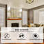 Applique murale à pile, applique murale rechargeable avec télécommande, ensemble de deux appliques murales sans fil à intensité variable, lampe murale en tissu blanc avec ampoules, sans lumière murale dorée pour la chambre à coucher