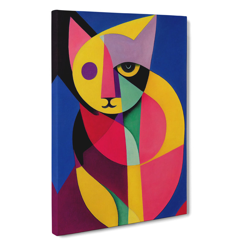 XC1022-239X Abstract Cat No.2 - Wrapped Canvas Print, 50cm H x 35cm W x 3cm D, Wrapped Canvas