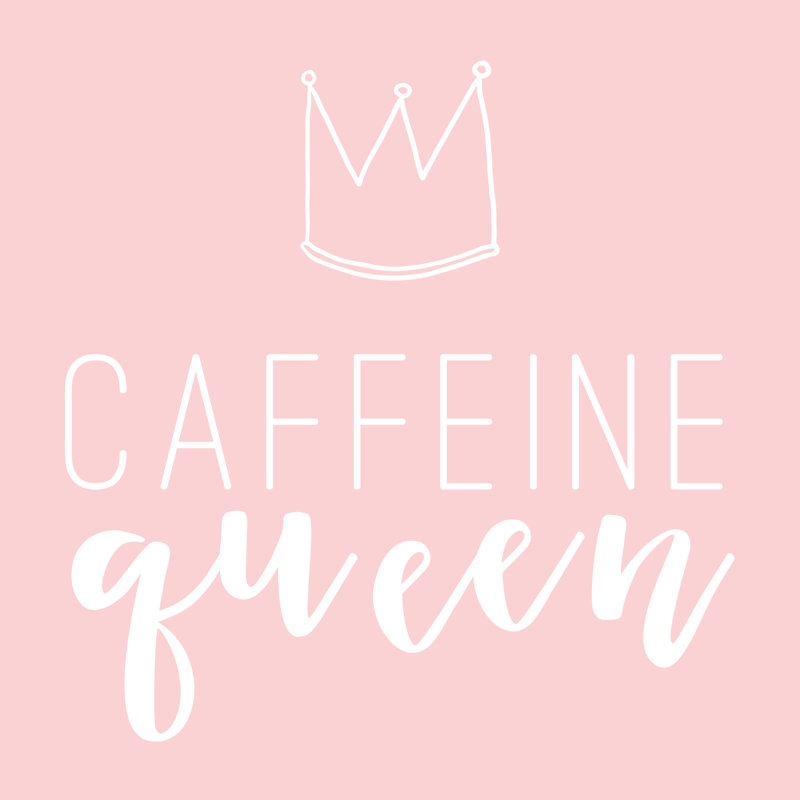 Caffeine Queen 2 - Wrapped Canvas Print, 30cm H x 30cm W