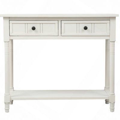 Console Daisy Series avec deux tiroirs et une tablette inférieure