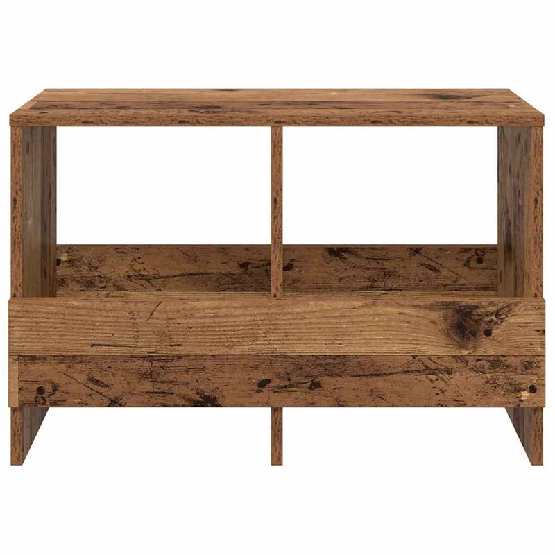 Wood Free Standing Magazine Rack, Dark Brown