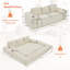 Canapé-lit convertible compact trois places au design minimaliste-694186520